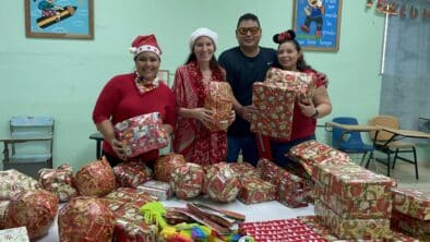 Christmas party los asientos school fiesta navidad escuela Christmas Party for the Children in Los Asientos School
